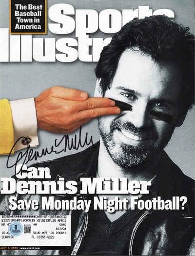 Dennis Miller Autographed Monday Night Football Sports Illustrated 7/3/2000 Beckett