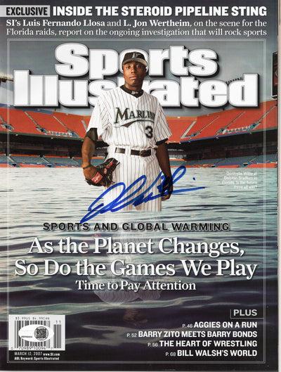 Dontrelle Willis Autographed Florida Marlins Sports Illustrated JSA Witnessed