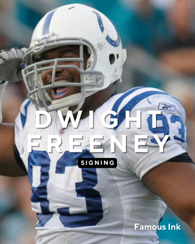 Dwight Freeney autograph signing Indianapolis Colts memorabilia