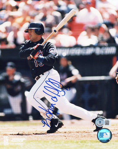 Edgardo Alfonzo Autographed New York Mets 8x10 Photo Beckett Authenticated Black Jersey