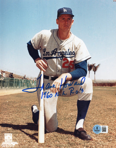 Frank Howard Autographed Los Angeles Dodgers 8x10 Photo W/1960 NL ROY Beckett