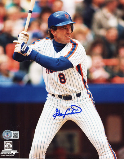 Gary Carter Autographed New York Mets 8x10 Photo Beckett Authenticated #2
