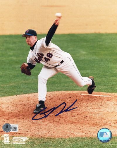 Glendon Rusch Autographed New York Mets 8x10 Photo Beckett Authenticated