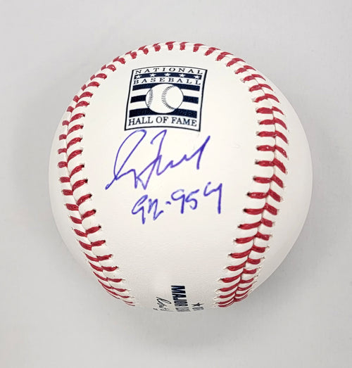Greg Maddux Autographed Braves Cubs HOF Baseball W/ 92-95 CY Beckett W -  Famous Ink