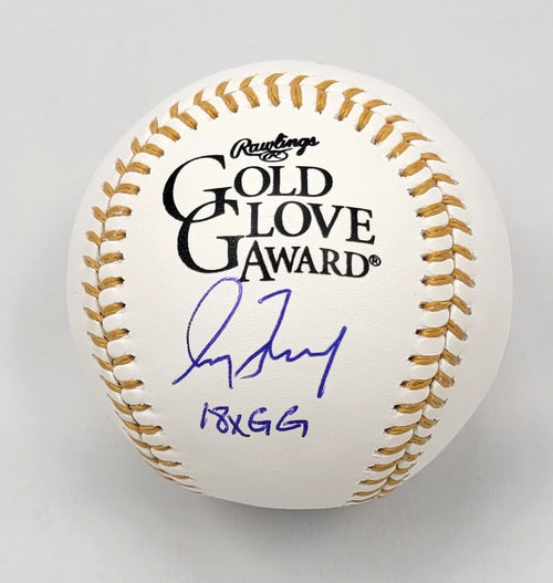 Greg Maddux Autographed Braves Cubs Gold Glove Baseball W/ 18X GG Beck -  Famous Ink