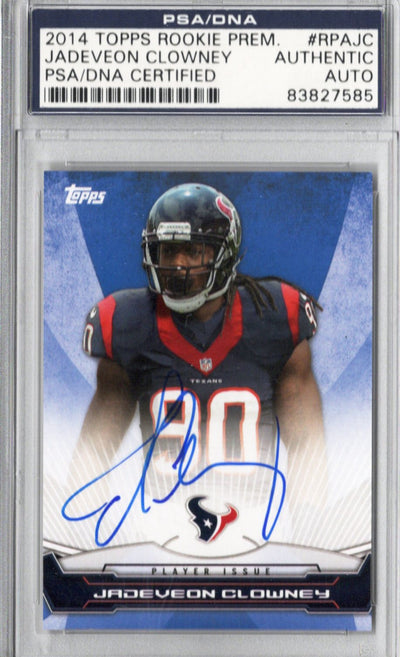 Jadeveon Clowney Autographed Houston Texans Encapsulated 2014 Topps Rookie Trading Card  PSA 83827585