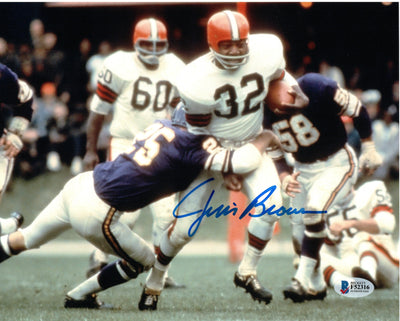 Jim Brown Autographed Cleveland Browns Raiders Sports Illustrated 12/1 -  Famous Ink