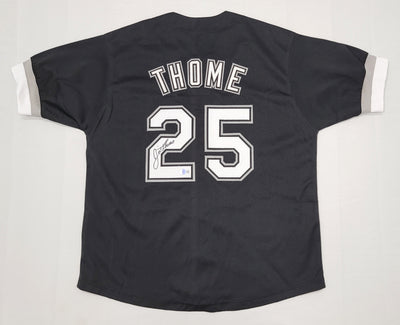 Jim Thome Autographed Chicago White Sox Black Pro Style Jersey