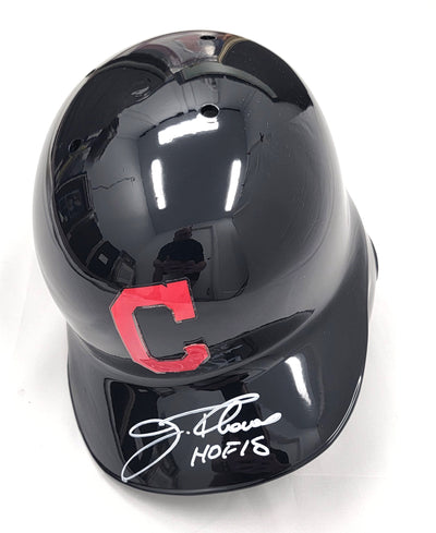 Jim Thome Autographed Cleveland Indians Rawlings Authentic Batting Helmet W/ HOF 18 Beckett Witnessed