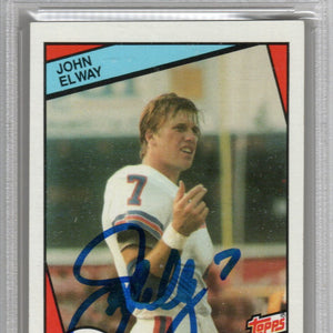 John Elway Signed 1984 Topps #63 Rookie Card – PSA Auto 10 | Denver Broncos