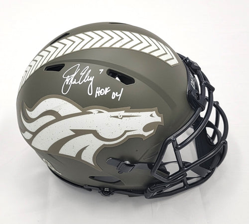 John Elway Autographed Denver Broncos Salute To Service Authentic