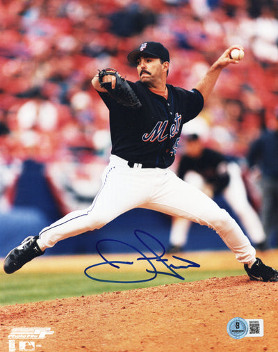 John Franco Autographed New York Mets 8x10 Photo Beckett Authenticated