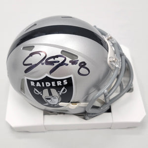 Josh Jacobs Autographed Las Vegas Oakland Raiders Speed Mini Helmet Beckett Witnessed
