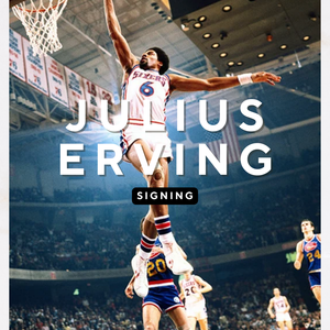 Julius Erving Signing