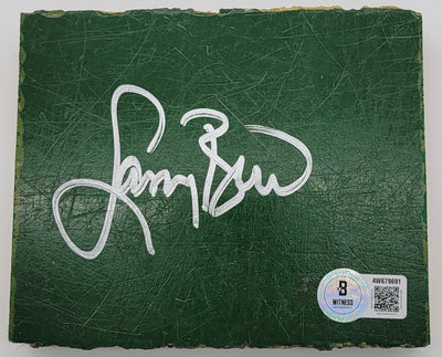 Larry Bird Celtics Autographed Boston Garden Parquet Floorboard Beckett Witnessed