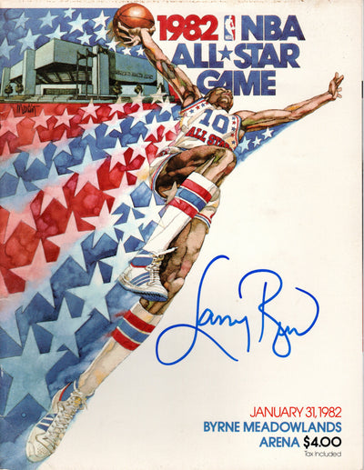 Larry Bird Autographed Boston Celtics 1982 All Star Game Program Beckett Witnessed