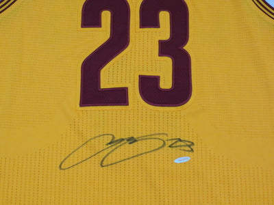 Lebron James Autographed Cleveland Cavaliers Authentic Adidas Gold Jer -  Famous Ink
