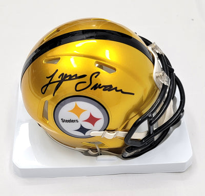 Lynn Swann Autographed Pittsburgh Steelers Flash Mini Helmet Beckett Witnessed