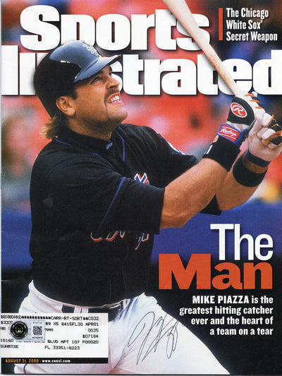 Mike Piazza Autographed New York Mets Sports Illustrated 8/21/2000 The Man Beckett