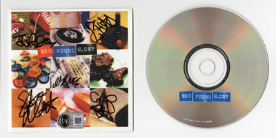 New Found Glory Autographed CD Cover with Compact Disc Beckett Authenticated