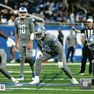 Penei Sewell Autographed Detroit Lions 8x10 Photo Beckett Witnessed