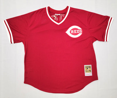 Original Rawlings Authentic Cincinnati Reds Road Grey Jersey 44