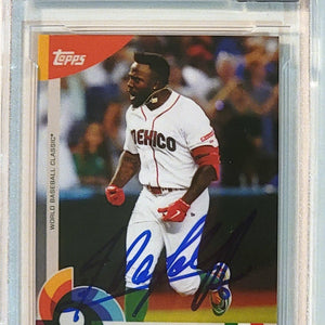 Randy Arozarena Autographed Topps 2023 WBC Mexico #6 Card Beckett Graded AUTO 10