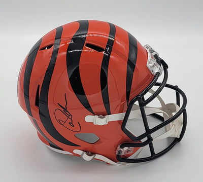 Carson Palmer Autographed Cincinnati Bengals Replica Helmet Beckett Witnessed