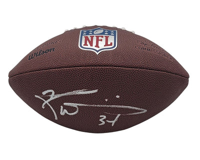 Ricky Williams Autographed Miami Dolphins NFL Duke Replica Football JSA Witnessed