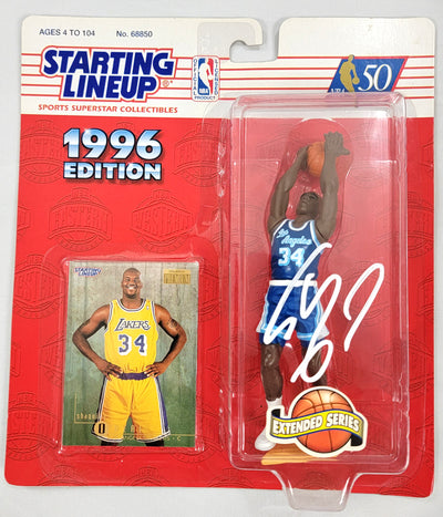 Shaquille O'Neal Autographed Los Angeles Lakers 1996 Starting Lineup Beckett Witnessed