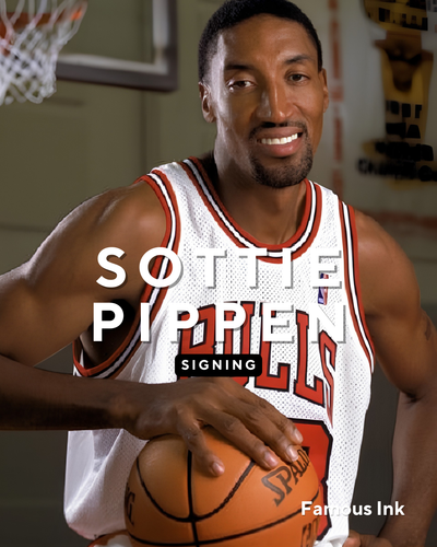 Scottie Pippen autograph signing with Famous Ink Chicago Bulls NBA Hall of Fame legend
