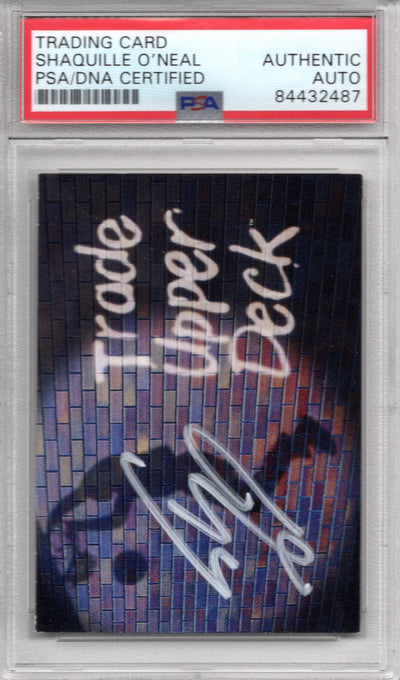 Shaquille O'Neal Autographed Magic 1993 Upper Deck NBA Draft Redemption Rookie Card 1a PSA AUTHENTIC AUTO