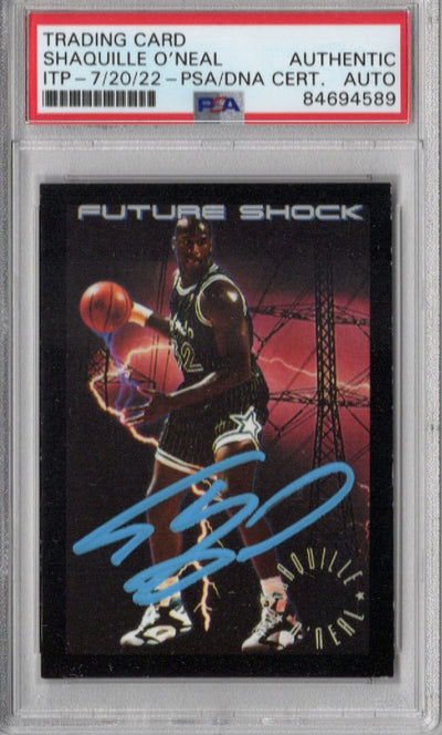 Shaquille O'Neal Autographed Orlando Magic 1994 Skybox Future Shock Rookie Card #331 PSA ITP AUTHENTIC