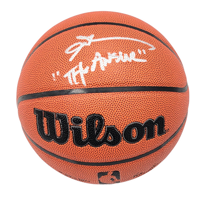 Allen Iverson Autographed Philadelphia 76ers Wilson NBA Basketball W/ The Answer Beckett Witnessed