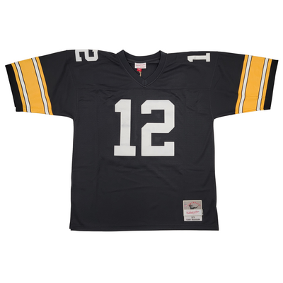Terry Bradshaw Autographed Pittsburgh Steelers Mitchell & Ness Jersey Beckett Witnessed