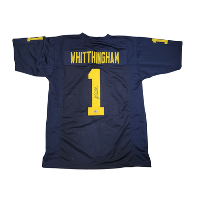 Kyle Whittingham Autographed Michigan Wolverines Pro Style Jersey Beckett Witnessed