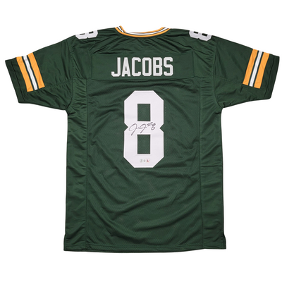 Josh Jacobs Autographed Green Bay Packers Pro Style Jersey Beckett Witnessed