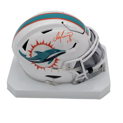 Dan Marino Autographed Miami Dolphins Mid Size MIDI Speed Flex Helmet Beckett Witnessed