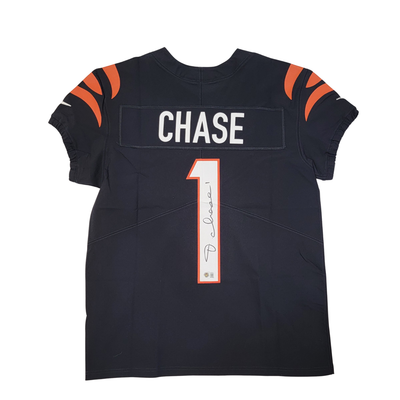 Ja'Marr Chase Autographed Cincinnati Bengals Nike Limited Authentic On Field Jersey Beckett Witnessed