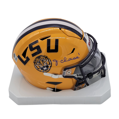 Ja'Marr Chase Autographed LSU Tigers Mid Size MIDI Speed Flex Helmet Beckett Witnessed