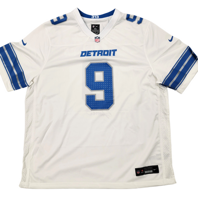 Jameson Williams Autographed Detroit Lions 2024 Nike White Game Jersey Beckett Witnessed