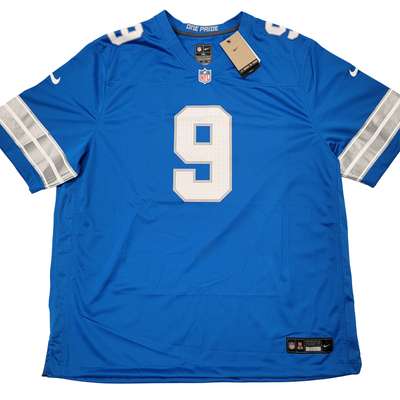 Jameson Williams Autographed Detroit Lions 2024 Nike Blue Game Jersey Beckett Witnessed