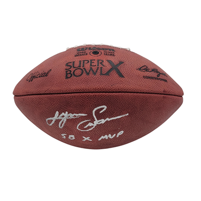 Lynn Swann Autographed Pittsburgh Steelers Super Bowl X Game Football W/ SB X MVP Beckett Witness