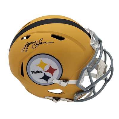 Lynn Swann Autographed Pittsburgh Steelers 2025 ALT Replica Helmet Beckett Witnessed