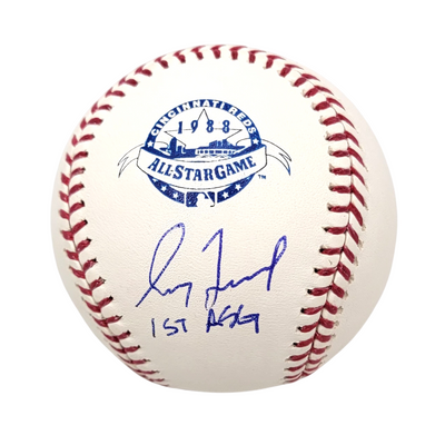 Greg Maddux Autographed Braves Cubs 1988 ASG Baseball W/ 1st ASG Beckett Witnessed