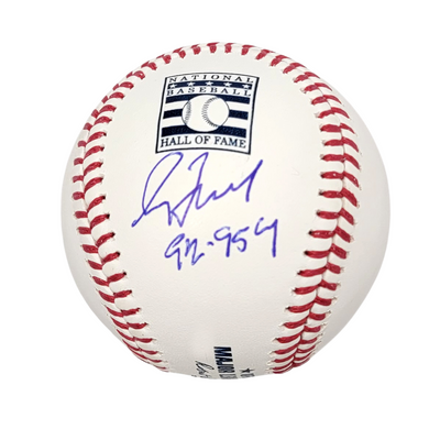 Greg Maddux Autographed Braves Cubs HOF Baseball W/ 92-95 CY Beckett Witnessed