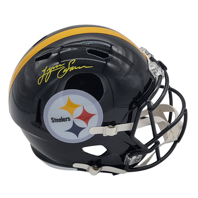 Lynn Swann Autographed Pittsburgh Steelers Replica Helmet Beckett Witnessed