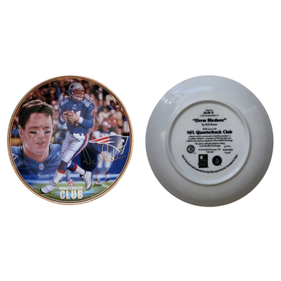 Drew Bledsoe New England Patriots NFL Quarterback Club Bradford Exchange Plate