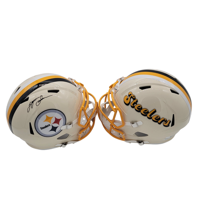 Lynn Swann Autographed Pittsburgh Steelers Retro Replica Helmet Beckett Witnessed