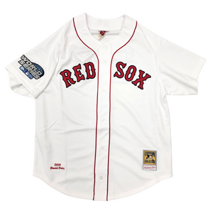 David Ortiz Autographed Boston Red Sox LTD ED of 34 2004 World Series White Authentic Jersey Beckett Witnessed